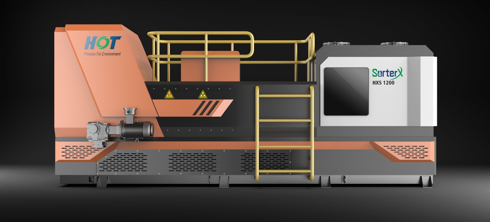 XRT sensor-based ore sorting machine for mineral pre-concentration
